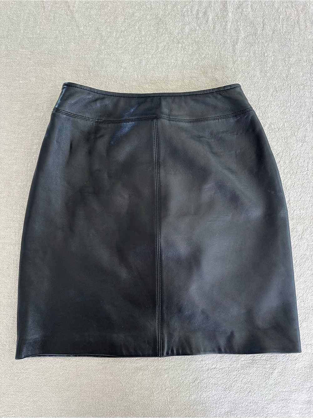 Genuine Buttersoft Leather Classic Black Women’s Skirt